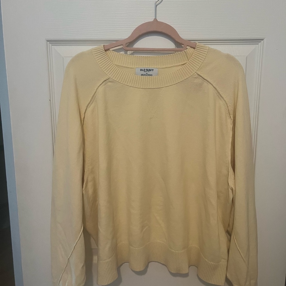 Old Navy SoSoft Lite Butter Yellow Sweater